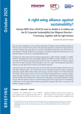 A right-wing alliance against   sustainability? 