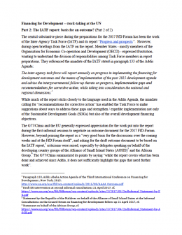 Cover Financing for Development- stock-taking at the UN| Part 2