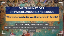 Zukunft der Entwicklungsfinanzierung