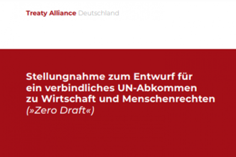 Cover Treaty Alliance Zero Draft Stellungnahme