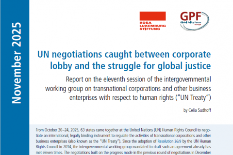 Cover UN negotiations caught between corporate,lobby and the struggle for global justice